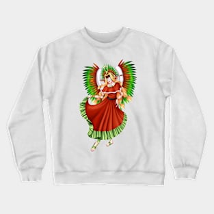 Christmas Quetzalcoatl Dress Rudes Mask Crewneck Sweatshirt